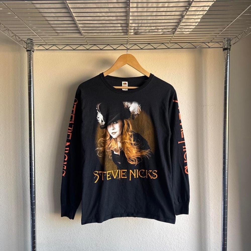 Stevie Nicks women's black long sleeve concert tour tee shirt with Billy Joel